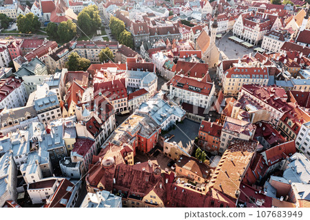 Aerial View of Tallinn 107683949
