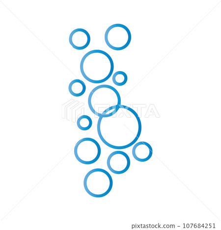 Bubble water vector illustration Bubble water vector illustration 107684251