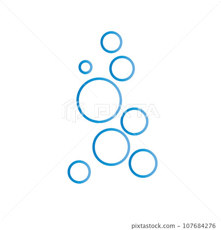 Bubble water vector illustration 107684276