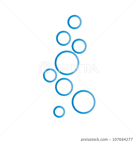 Bubble water vector illustration 107684277