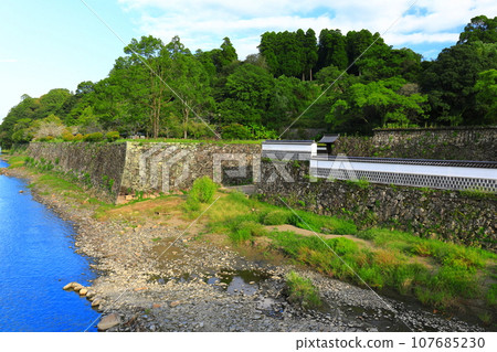 [Kumamoto Prefecture] Mizunote Monzeki of Hitoyoshi Castle on a clear day 107685230