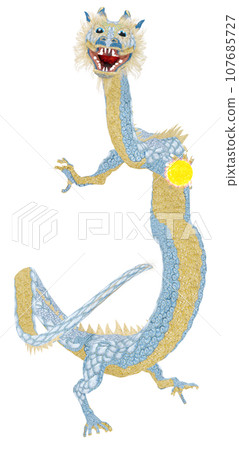 Realistic dragon illustration Realistic dragon illustration 107685727