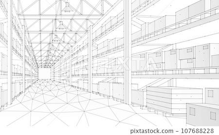 Digital warehouse. 107688228