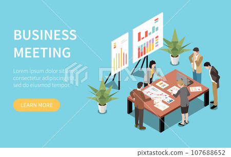 Isometric Business People Page Isometric Business People Page 107688652