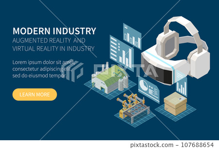 Modern Industry Banner Modern Industry Banner 107688654