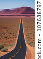road in the desert 107688797