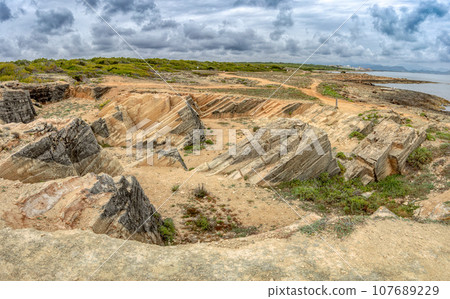 Necropolis de Son Real, Can Picafort, Balearic Islands Mallorca Spain. 107689229