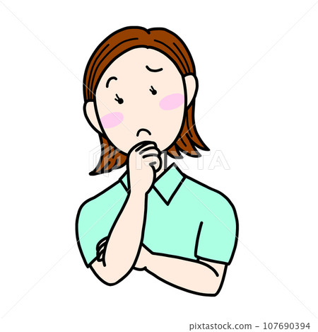Thinking woman Thinking woman 107690394
