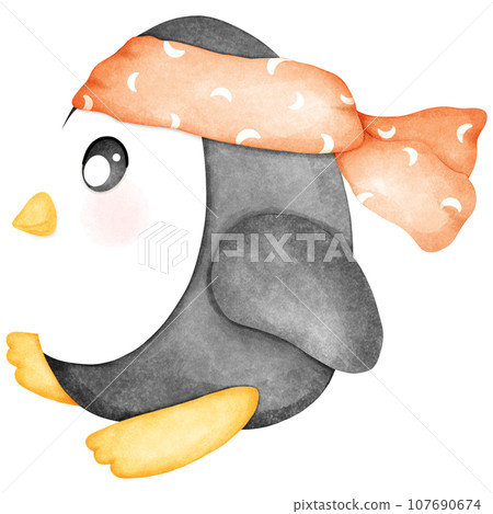 watercolor autumn and winter. 107690674