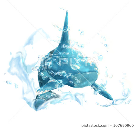 Killer whale + water effect 107690960