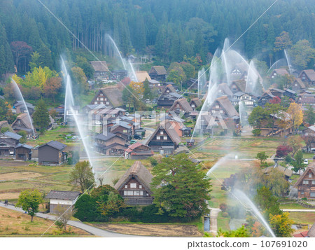 Gifu_Shirakawago water discharge training_Water arch 107691020
