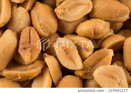 large amount of peeled salted peanuts large amount of peeled salted peanuts 107691277