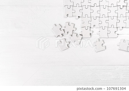 Puzzle game pieces 107691304