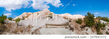 Sand mountain under clear blue sky Sand mountain under clear blue sky 107691372