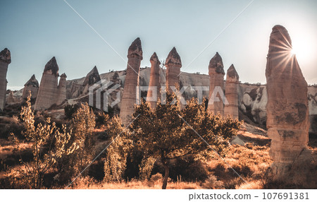 Structures of Love valley in Turkey Structures of Love valley in Turkey 107691381