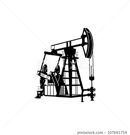 Industry gas oil building illustration creative design 107691759