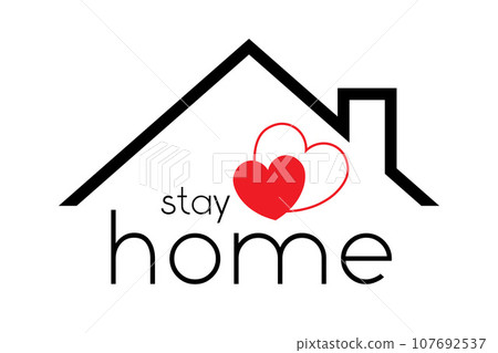 Stay home icon 107692537