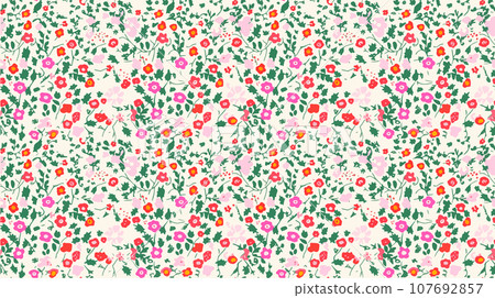 seamless ditsy flowers repeating pattern, tiny flowers pattern, ditsy, liberty , meadow, floral. 107692857