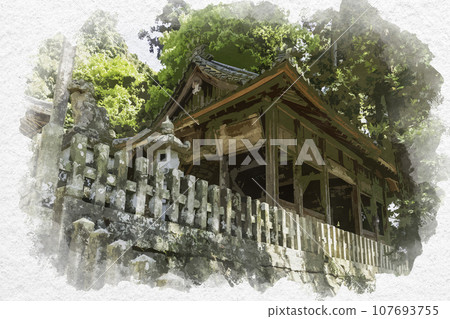 水彩風生田神社江麻田兵庫縣姬路市 水彩風生田神社江麻田兵庫縣姬路市 107693755