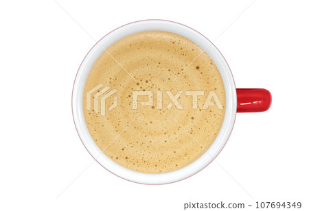 cafe au lait coffee drink illustration realistic cafe au lait coffee drink illustration realistic 107694349