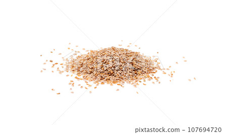 Plantago Ovata Seeds Isolated, Psyllium Husk, Isabgol Ispaghula Plantago Ovata Seeds Isolated, Psyllium Husk, Isabgol Ispaghula 107694720
