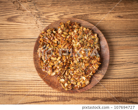 Pumpkin Seeds Cookies, Pepita Grains Biscuit, Healthy Cereal Crackers, Homemade Pumpkin Seed Cookie 107694727