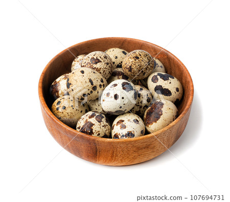 Quail Eggs, Diet Egg, Healthy Breakfast, Natural Organic Nutrition, Salad Ingredient Spotted Quail Egg 107694731