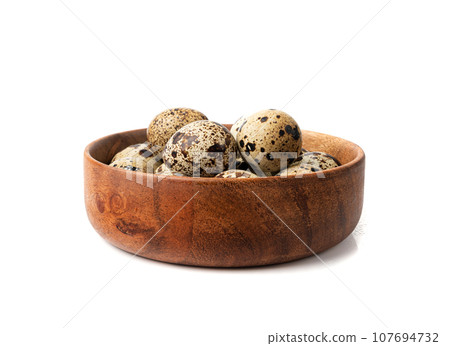 Quail Eggs, Diet Egg, Healthy Breakfast, Natural Organic Nutrition, Salad Ingredient Spotted Quail Egg 107694732