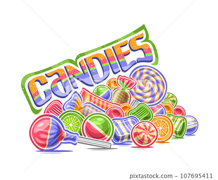Vector Pile of Candies 107695411