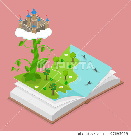 3D Isometric Flat Vector Conceptual Illustration of Fairytale World 3D Isometric Flat Vector Conceptual Illustration of Fairytale World 107695619