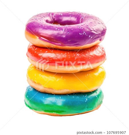 Rainbow bagel: Bagel dyed with bright colors, often with cream cheese 107695907