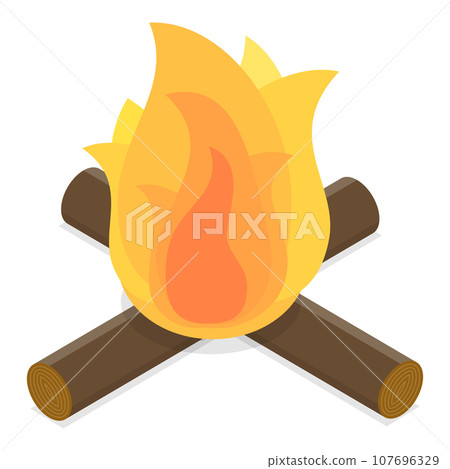 3D Isometric Flat Vector Set of Camping Equipments. Item 5 107696329