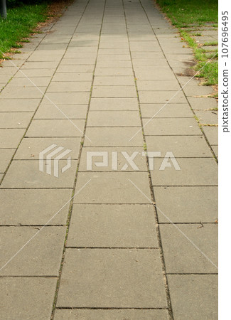 Modern Paved Path 107696495