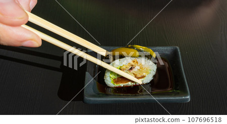 Sushi Plate, Fish Maki Rolls, Japan Seafood, Sushi Set, Asian Dinner, Tradition Nigiri Susi 107696518