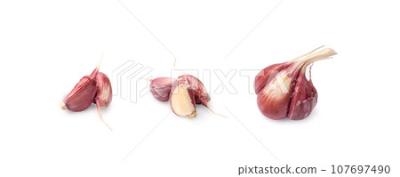 Garlic Cloves, Garlic Clove Group, Seasoning Bulb, Natural Spices Food Ingredient Garlic Cloves, Garlic Clove Group, Seasoning Bulb, Natural Spices Food Ingredient 107697490