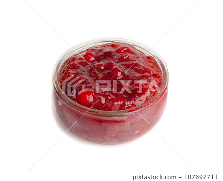 Cranberry Jam Smear, Red Marmalade Splash, Cranberries Jelly, Fruity Confiture Smudge Cranberry Jam Smear, Red Marmalade Splash, Cranberries Jelly, Fruity Confiture Smudge 107697711