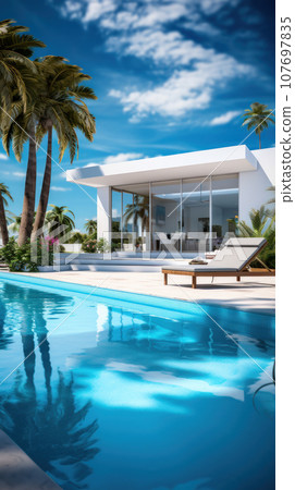 Luxury villa with a swimming pool Luxury villa with a swimming pool 107697835