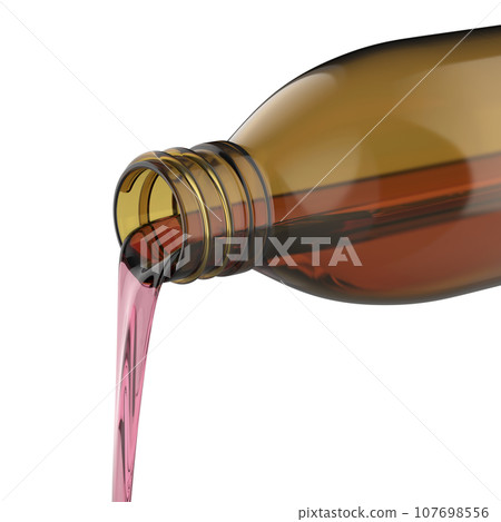 Pouring cough medicine syrup Pouring cough medicine syrup 107698556