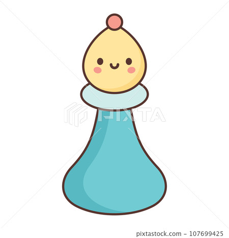 Cute Bishop chess piece vector illustration Cute Bishop chess piece vector illustration 107699425