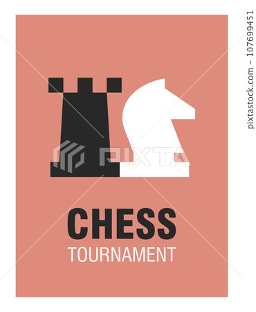Chess tournament announcement poster 107699451