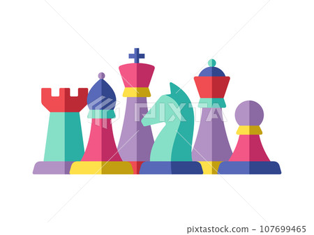 Group of chess pieces Group of chess pieces 107699465