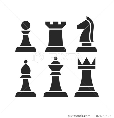 Chess pieces set vector illustration 107699498