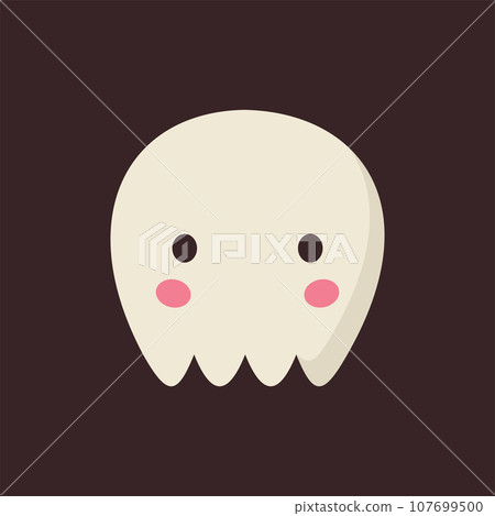 Cute skull vector illustration 107699500