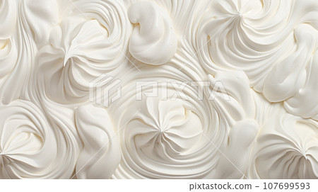 Background of whipped cream "AI generated image" 107699593