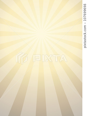 Background illustration material of simple concentrated lines shining in gold [A4] 107699698