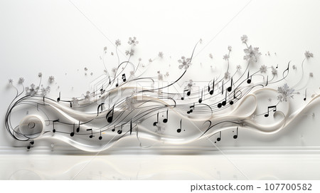 Background image with sheet music 107700582
