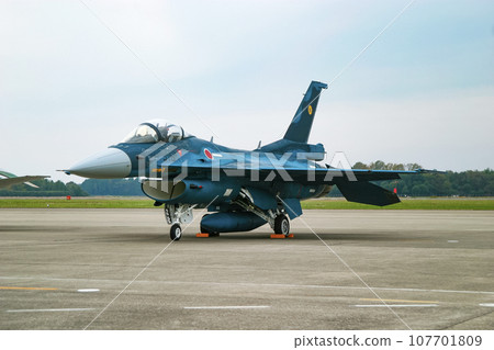 Air Self-Defense Force fighter jet F-2A on display Air Self-Defense Force fighter jet F-2A on display 107701809