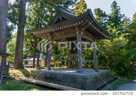 Iwate Prefecture [World Heritage] Bell Tower of Chusonji Temple 107702729