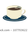 簡單的咖啡插畫 107703622