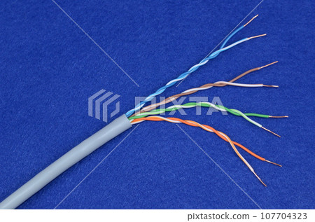 LAN cable CAT5e UTP single wire 107704323